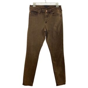 Dear John Brown Denim Jeans Womens Size 28 Giselle Skinny Stretch‎ Mid Rise